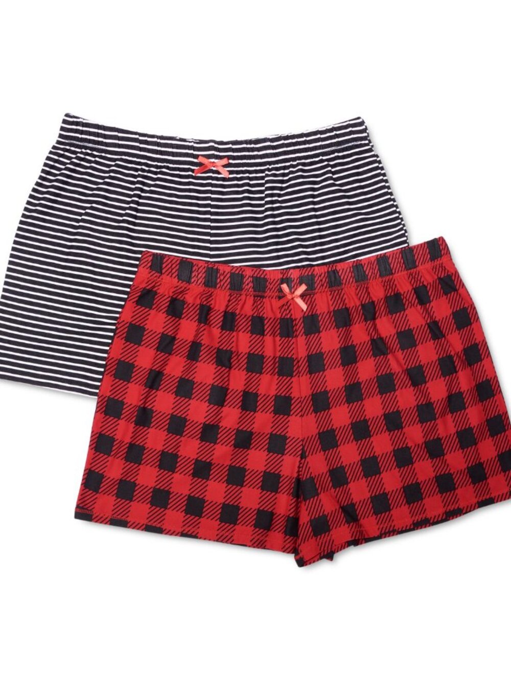 Roudelain Womens Cozy Printed 2 Pack Sleep Shorts